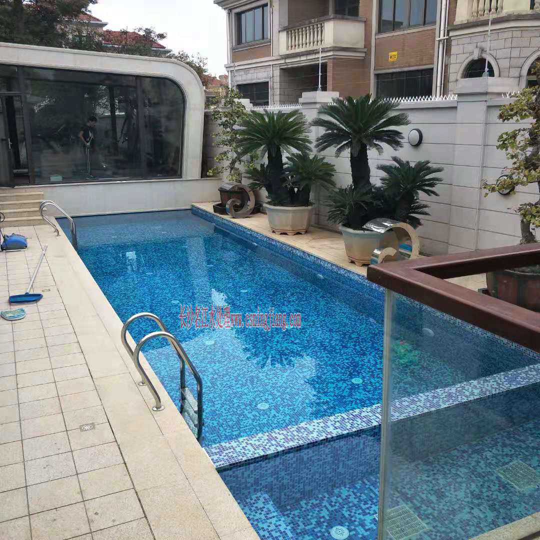 江西萍乡景胜豪庭游泳池正式完工啦！