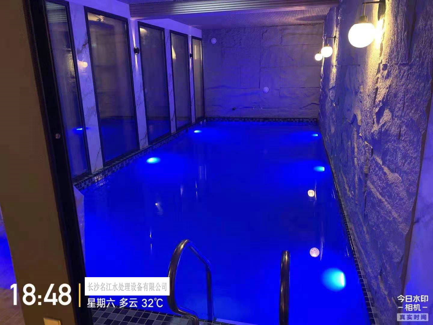 长沙平和墅侯总室内游泳池